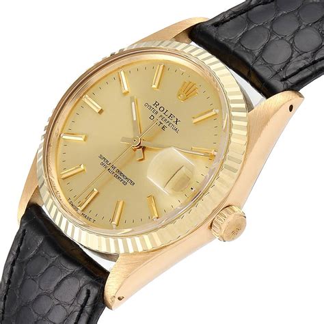 rolex date 1503 14k|Rolex 1503 14k gold watch.